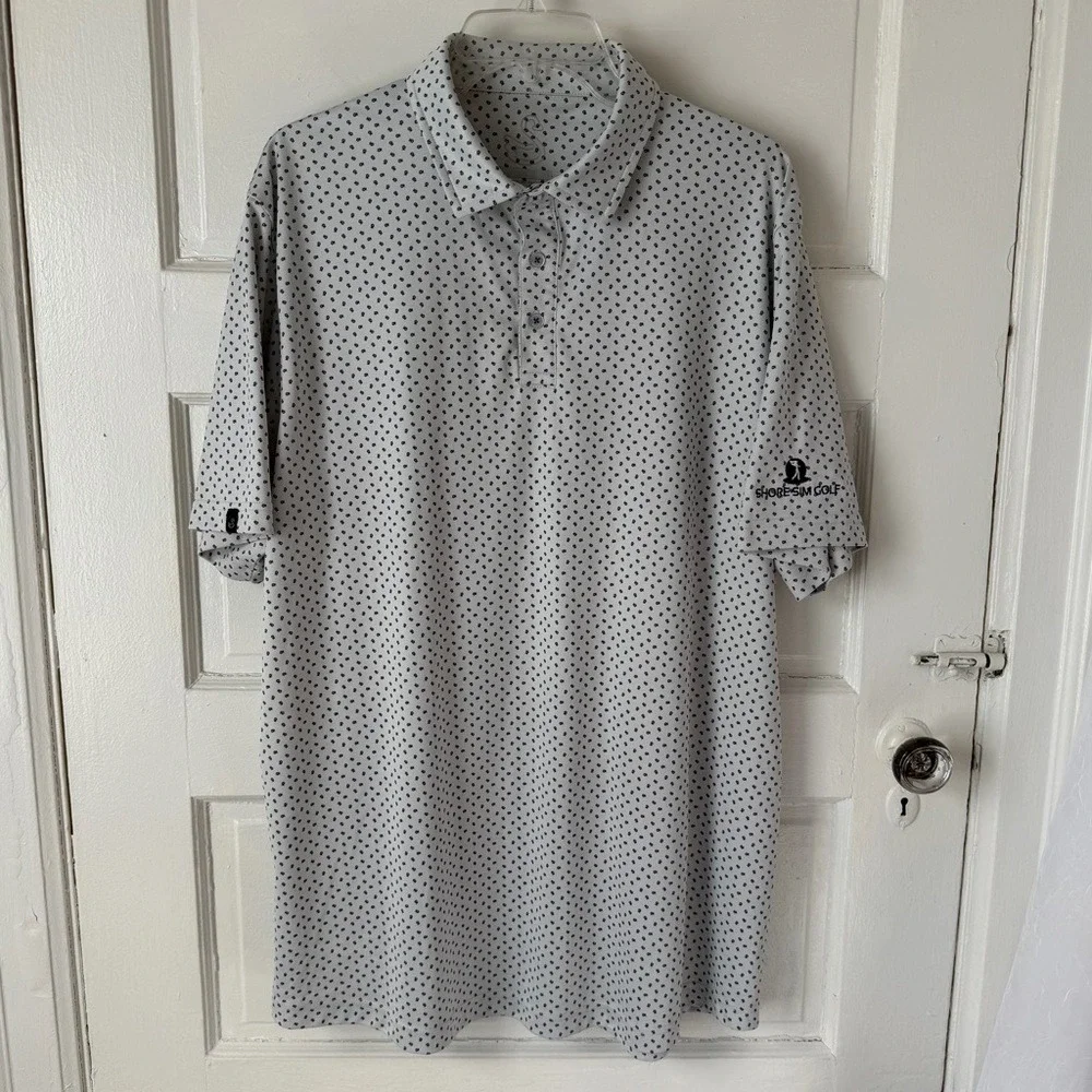 Swannies‎ Mens Performance Golf Polo Shirt Short Sleeve Breathable Floral Print